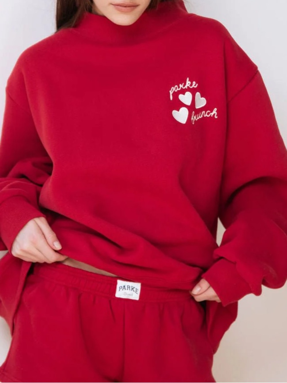 Parke x Brunch Mockneck - Crimson L/XL